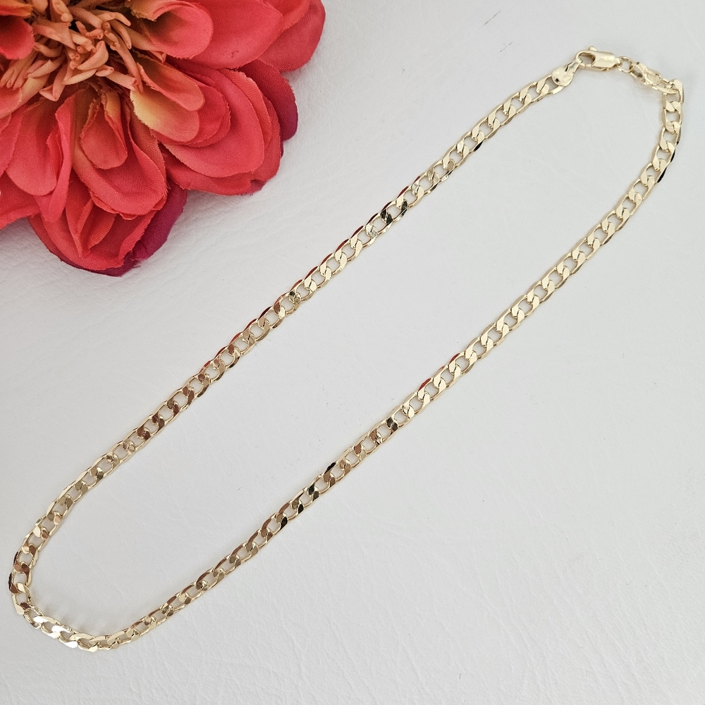 14k Gold Plated Mens Cuban Chain